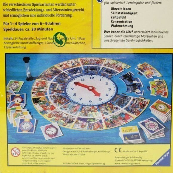 RAVENSBURGER Wer kennt die Uhr? GERMANY spielend NEUES LER - Picture 7 of 9